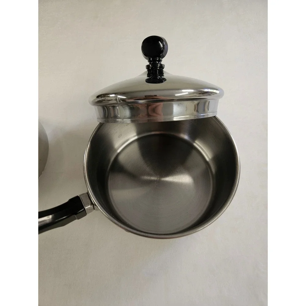 Farberware Stainless Steel Saucepan Set 1QT and 2QT Pots with Lids 2 Piece